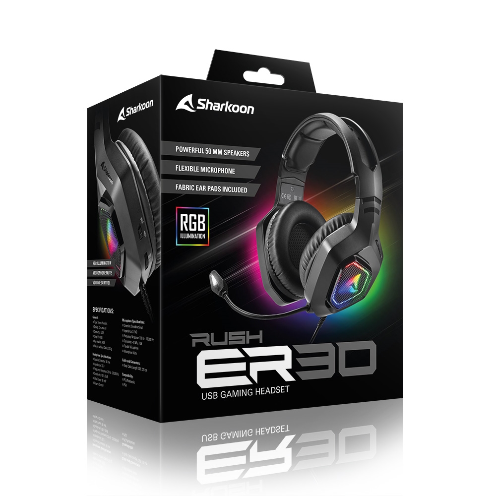 SHARKOON AURICULARES RUSH ER30