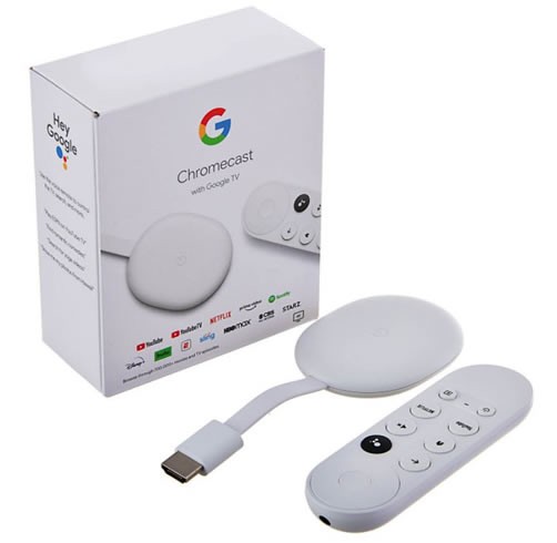 GOOGLE CHROMECAST WITH TV 4K (BLANCO)