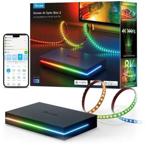 GOVEE LUCES/BARRA RGBIC GAMING SYNC BOX KIT (H6601111)