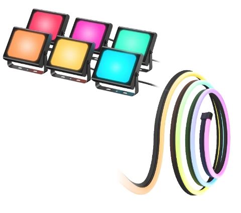GOVEE LUCES LED RGBIC ESCRITORIO LED NEON ROPE LIGHT 3M (H61C31D1)
