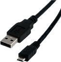 MANHATTAN CABLE USB/MICROUSB 3.3"/1.8M NEGRO