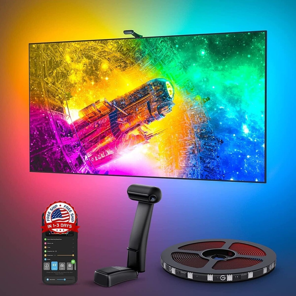 GOVEE LUCES RGBIC TV BACKLIGHT WITH CAMERA TV T2 55"-65" (H605C111)
