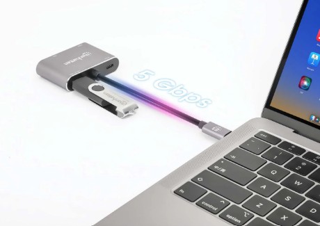 MANHATTAN DOCKING CONVERTER USB-C A HDMI/ VGA/ USB (130691)