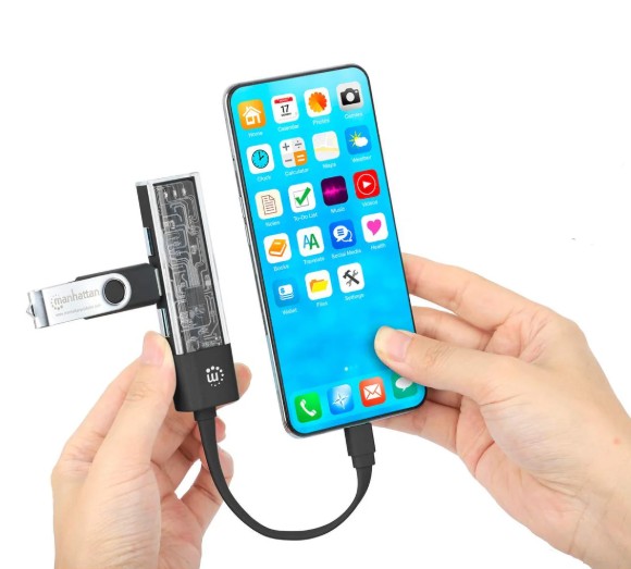 MANHATTAN HUB USB-C A 4 USB 3.2 (181020)
