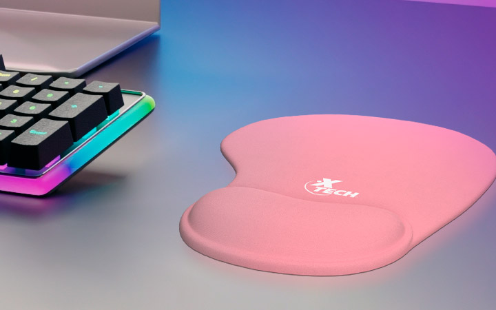 XTECH ALFOMBRILLA ERGO PARA RATON ROSADO (XTA-530)