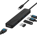 SABRENT MULTI-PUERTOS CONVERTER USB-C A USB-C (1)/ HDMI (1)/ USB-A (5) (HB-TC5P)