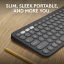 LOGITECH TECLADO BT PEBBLE KEY2 K380S MULTI-DEVICE NEGRO ESP (920-011783)