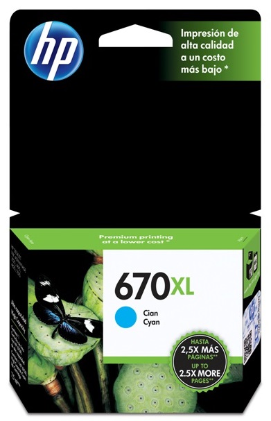 TINTA HP #670XL C