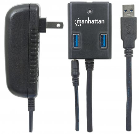 MANHATTAN HUB USB 3.0 + ADAP. AC