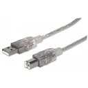 [766623340458] MANHATTAN CABLE USB/ IMPRESORA 3M (340458)