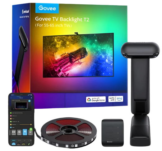GOVEE LUCES RGBIC TV BACKLIGHT WITH CAMERA TV T2 55"-65" (H605C111)