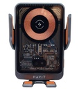 [6939119065980] HAVIT SOPORTE + CAGADOR DE MOBIL PARA CARRO 15W (HVWLC-W3033-BKSR)