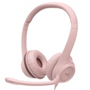 LOGITECH AURICULARES USB-A H390 ROSADO (981-001280)