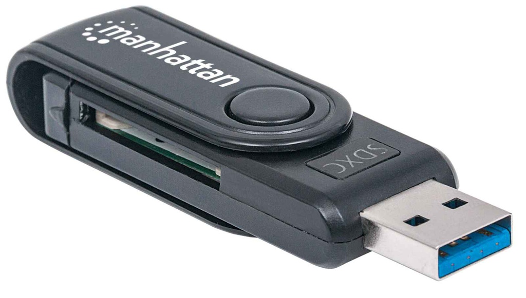 MANHATTAN LECTOR DE TARJETA USB-A A SD/MICROSD (101981)