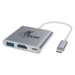 [798302230057] XTECH ADAP 3-1 USB TIPO C MULTI PUERTO (XTC-565)